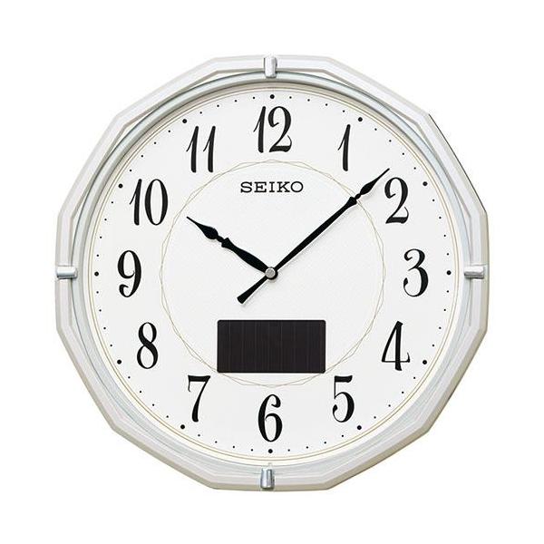 SEIKO 掛け時計 セイコー(SEIKO) SF244W 掛け時計 電波ソーラークロック : イー