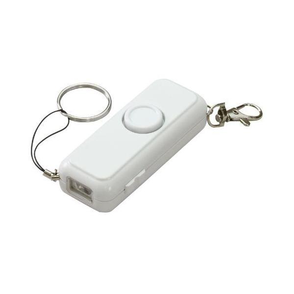 ■鏡面反射板付白色ライト_300ルクス以上（測定距離 0.3m）■付属品・反射ネックストラップ（強く引くとはずれる）・電池が長持ち単4乾電池 2本 公益財団法人 全国防犯協会連合会　優良防犯ブザー推奨品