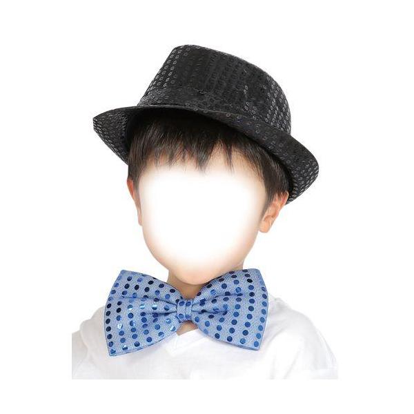 ■蝶ネクタイはゴム付きだから着脱簡単！