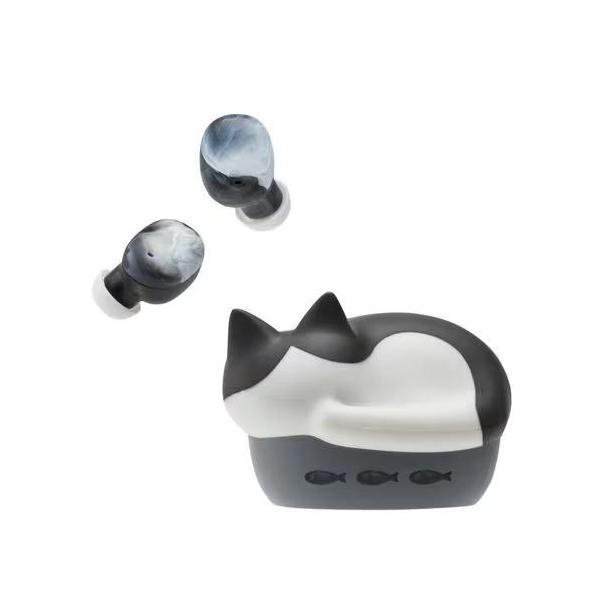 ラディウス(radius) HP-C28BTH ハチワレ 猫のかたちの完全ワイヤレスイヤホン NEKO Bluetooth5.3