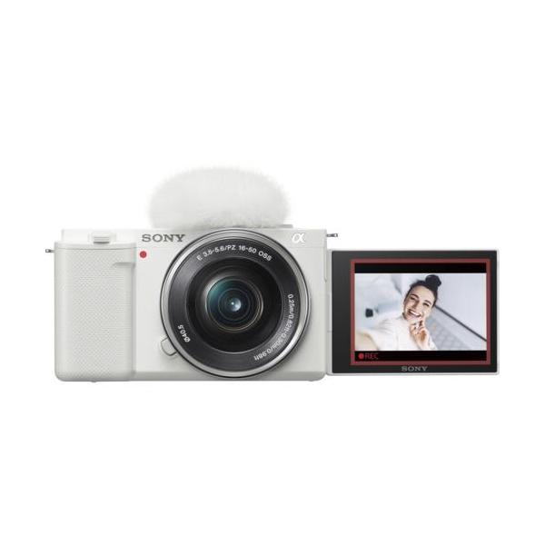 SONY ZV-E10L ホワイト Sony ZV-E10 Mirrorless Vlog Camera Body (White) & Lens|ILCZVE10L/W