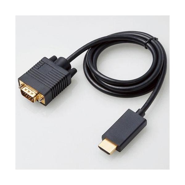 �G���R��(ELECOM) CAC-HDMIVGA10BK �u���b�N HDMI�pVGA�ϊ��P�[�u�� 1m