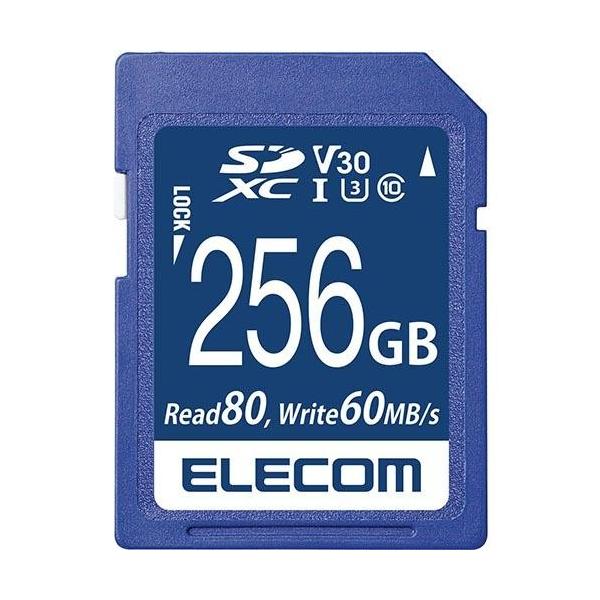 GR(ELECOM) MF-FS256GU13V3R SDXCJ[h UHS-I U3 80MB/s 256GB