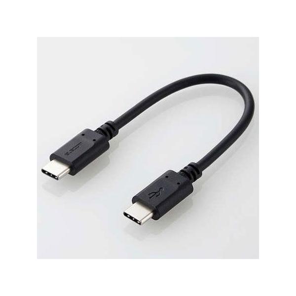 �G���R��(ELECOM) MPA-CC01PNBK �u���b�N USB2.0�P�[�u�� 0.1m