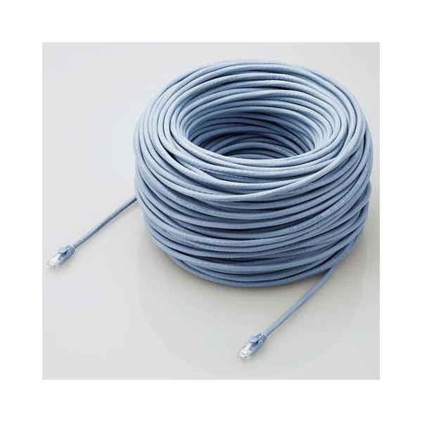 GR(ELECOM) LD-GPAT/BU100RS u[ Cat6A LANP[u 100m