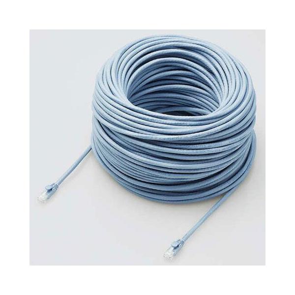 �G���R��(ELECOM) LD-GPAT/BU70/RS �u���[ Cat6A LAN�P�[�u�� 70m