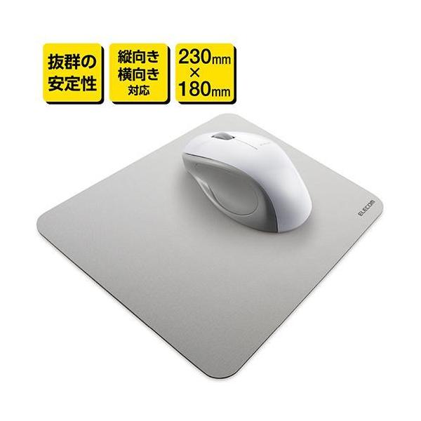 他サイト： エレコム(ELECOM) MP-BF02GY グレー シンプルマウスパッドの商品画像