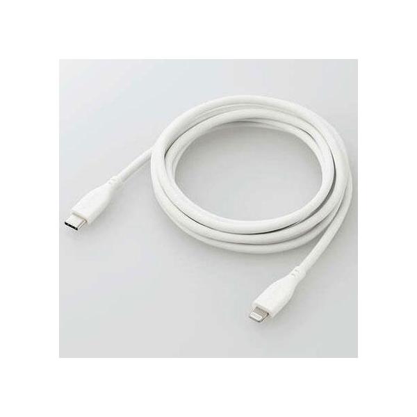 GR(ELECOM) MPA-CLSS20WH zCg Ȃ߂炩USB-C to LightningP[u 2m
