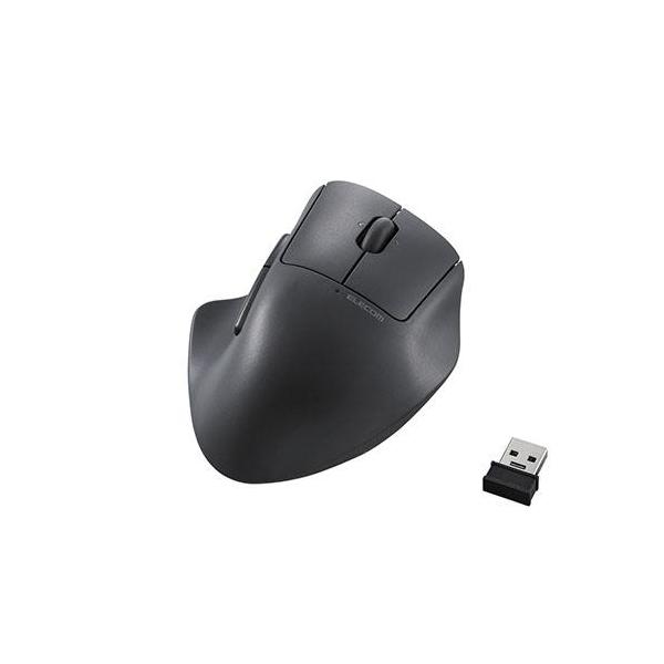 他サイト： エレコム(ELECOM) M-SH30DBSKBK ブラック 2.4GHz マウス 静音 ワイヤレス 7ボタン チルトホイール付の商品画像