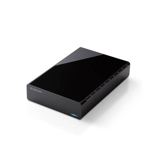 エレコム｜ELECOM HDD 外付けハードディスク 4TB ファンレス静音設計 ラバーフット付(ブラック) ELD-HTV040UBK 返品種別B