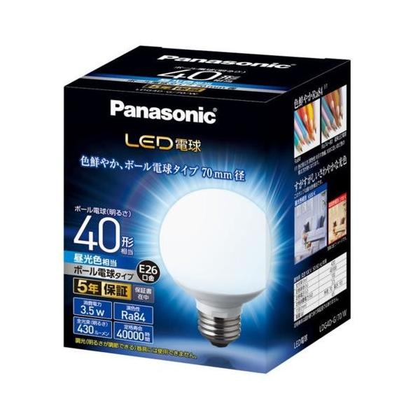 pi\jbN(Panasonic) LEDd F E26 40W` 430lm LDG4DG70W