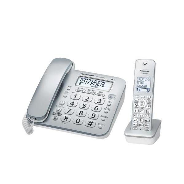 パナソニック コードレス電話機(子機1台付き)シルバー Panasonic VE-GD28DL-S 返品種別A