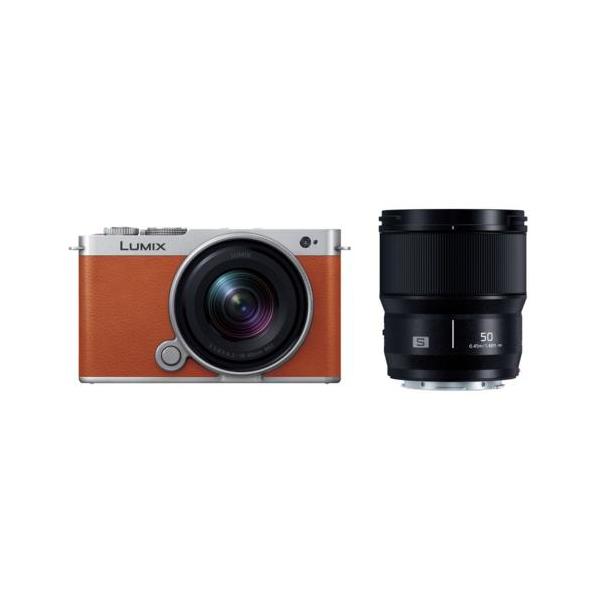 【長期5年保証付】パナソニック(Panasonic) LUMIX S9 DC-S9W-D キャメルオレンジ デジタル一眼カメラ ダブルレンズキット