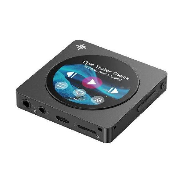FiiO(フィーオ) FIO-SSDISC-B ブラック Snowsky DISC デジタルオーディオプレーヤー LDAC対応 Bluetooth ハイレゾ ストラップホール付