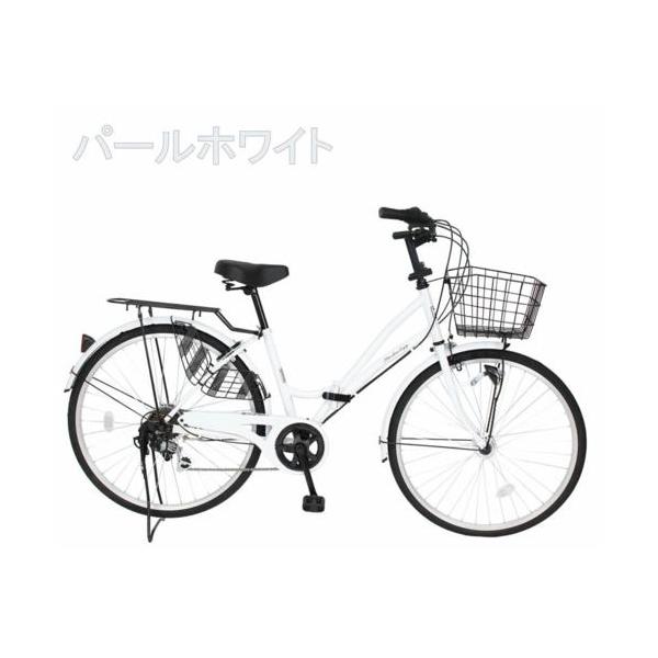 ■キャリア　-　通勤通学などにとても便利！(耐荷重25kg)■前カゴ(要取付)　-　お買い物や通学に大活躍！■両立スタンド　-　カゴに荷物を載せても倒れにくい■シマノ製6段変速　-　坂道や長距離も快適走行■オートライト　-　便利な自動点灯！...