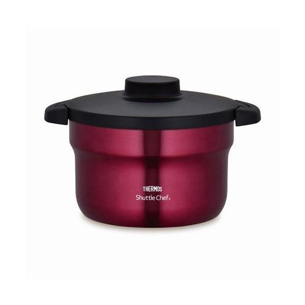 結婚祝い 【新品】サーモス 真空保温調理器 レッド kbh-3001