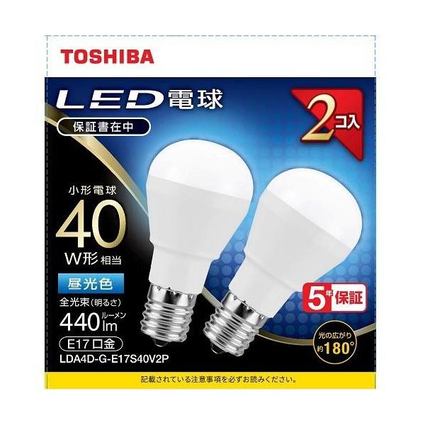 (TOSHIBA) LDA4D-G-E17S40V2P LED`d` 2{pbN F E17 40W` 440lm