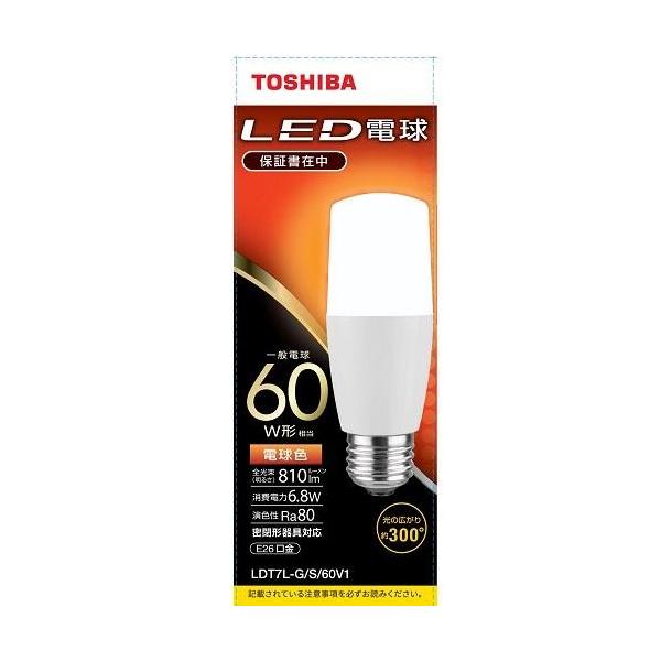 (TOSHIBA) LDT7LGS60V1 dF LEDd E26 60W` 810lm
