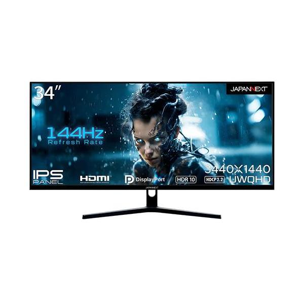 ジャパンネクスト(JAPANNEXT) JN-IPS34144UWQHDR ブラック 34型