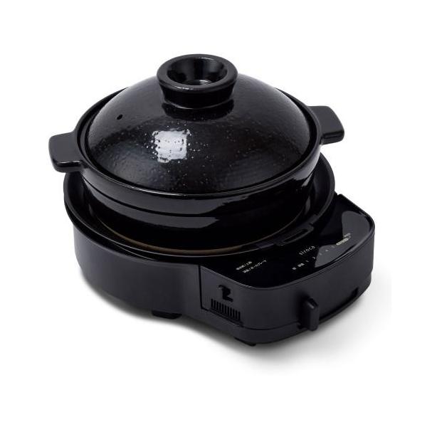 シロカ(siroca) SQ-D151 ブラック おうちいろり プレート3種 シロカ(siroca) SQ-D151D ブラック おうちいろり 土鍋付き プレート4種