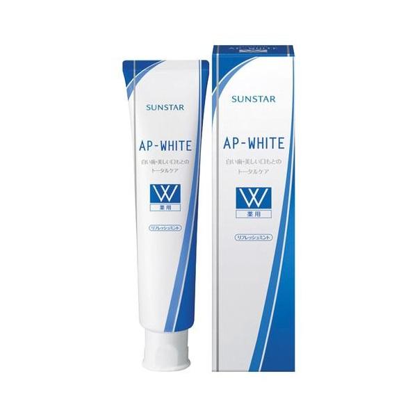薬用APホワイトペーストリフレッシュミント110g サンスター 歯磨き 通販