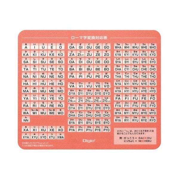 Digio2 GIGAスクール ローマ字マウスパッド MUP-932P ( 1個 )/ Digio2