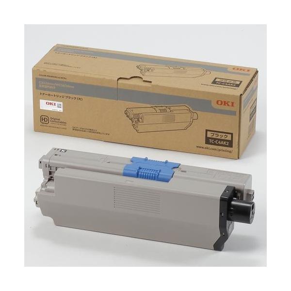 OKI 純正トナーカートリッジ （大） 2色セット 沖データ OKI TC-C4AK2 純正 トナーカートリッジ ブラック 大 : イー