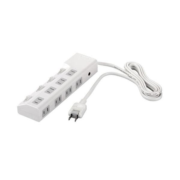 �o�b�t�@���[(BUFFALO) 2�s�����d���^�b�v 8�� 3m BSTAPSD2830WH �z���C�g