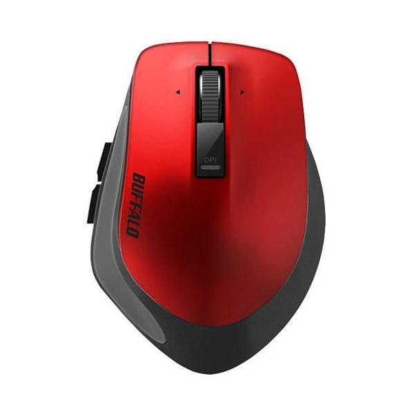 �o�b�t�@���[(BUFFALO) Premium Fit M�T�C�Y BSMBB500MRD ���b�h ���C�����XBlueLED�}�E�X Bluetooth�ڑ� 5�{�^��