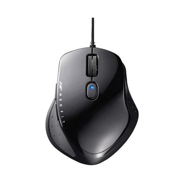 �o�b�t�@���[(BUFFALO) BSMBU510SBK �u���b�N USB BlueLED���w���}�E�X 5�{�^��