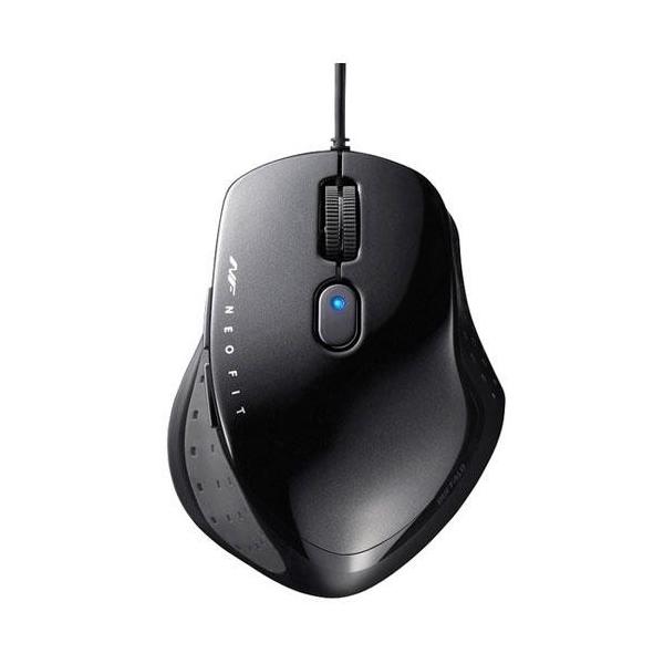 �o�b�t�@���[(BUFFALO) BSMBU510MBK �u���b�N USB BlueLED���w���}�E�X 5�{�^��