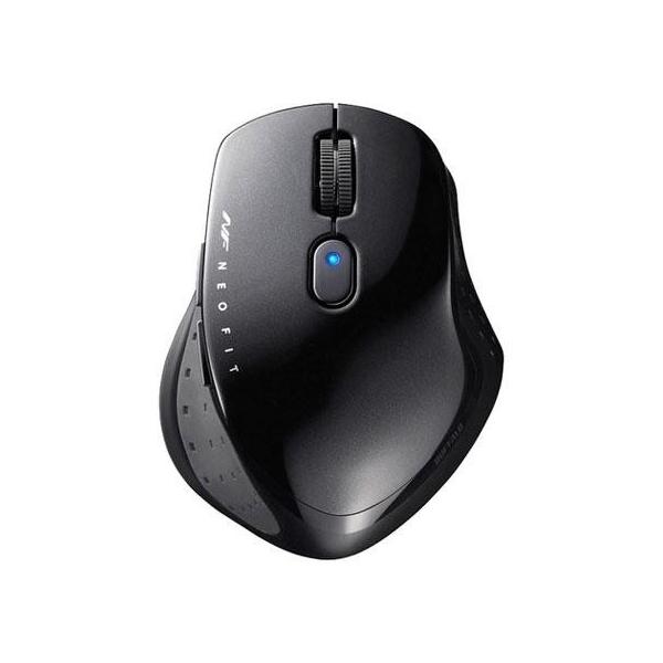 �o�b�t�@���[(BUFFALO) BSMBW510MBK �u���b�N USB Type-A BlueLED���w���}�E�X 5�{�^��