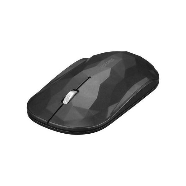 �o�b�t�@���[(BUFFALO) BSMBW330GBK �W�I���g���[/�u���b�N USB BlueLED���w���}�E�X 3�{�^��