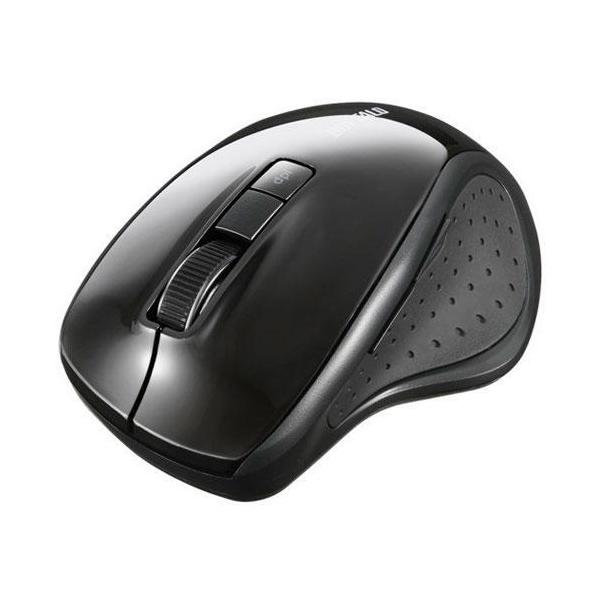 �o�b�t�@���[(BUFFALO) BSMBB300BK �u���b�N Bluetooth BlueLED���w���}�E�X 5�{�^��