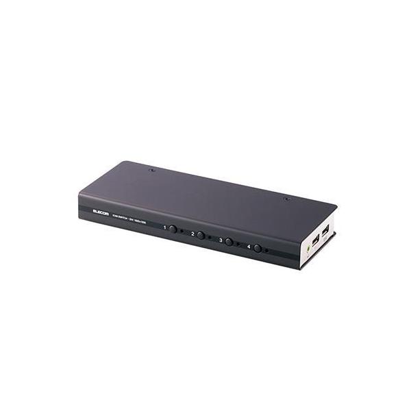 ELECOM（エレコム） KVM-DVHDU4 DVI対応パソコン自動切替器 USB 4台