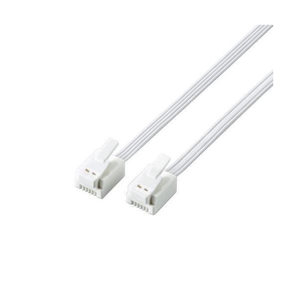 他サイト： エレコム(ELECOM) MJ-T5WH ツメ折れ防止モジュラーケーブルの商品画像