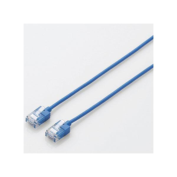 �G���R��(ELECOM) LD-GPASS/BU20 �u���[ �J�e�S���[6A�Ή�LAN�P�[�u�� ���X����&amp;�R���p�N�g 20m