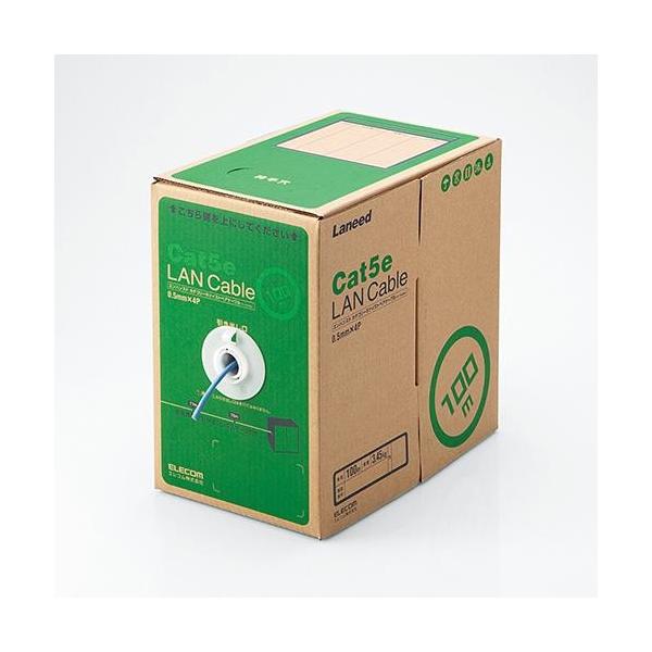 GR(ELECOM) LD-CT2/BU100/RS u[ EU RoHSwߏ LANP[u Cat5e P 100m