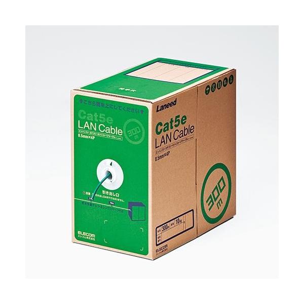 GR(ELECOM) LD-CT2/DG300/RS _[NO[ EU RoHSwߏ LANP[u Cat5e P 300m