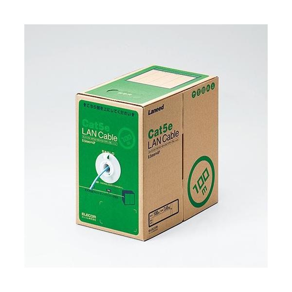 GR(ELECOM) LD-CT2/LB100/RS Cgu[ EU RoHSwߏ LANP[u Cat5e P 100m