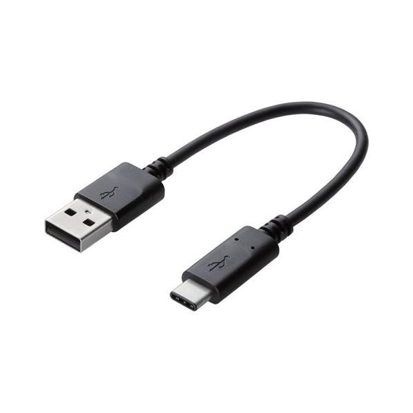 �G���R��(ELECOM) MPA-AC01NBK �u���b�N �X�}�[�g�t�H���pUSB�P�[�u�� USB A-C 0.15m