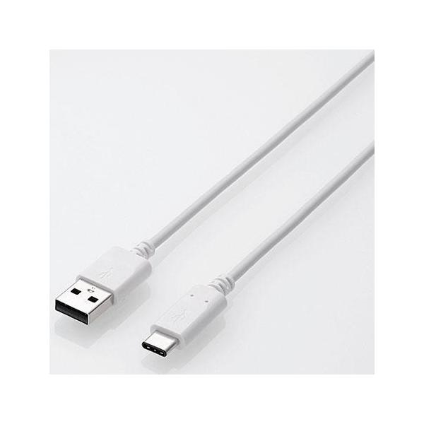�G���R��(ELECOM) MPA-AC10NWH �z���C�g USB2.0�P�[�u�� �F�ؕi A-C 1m