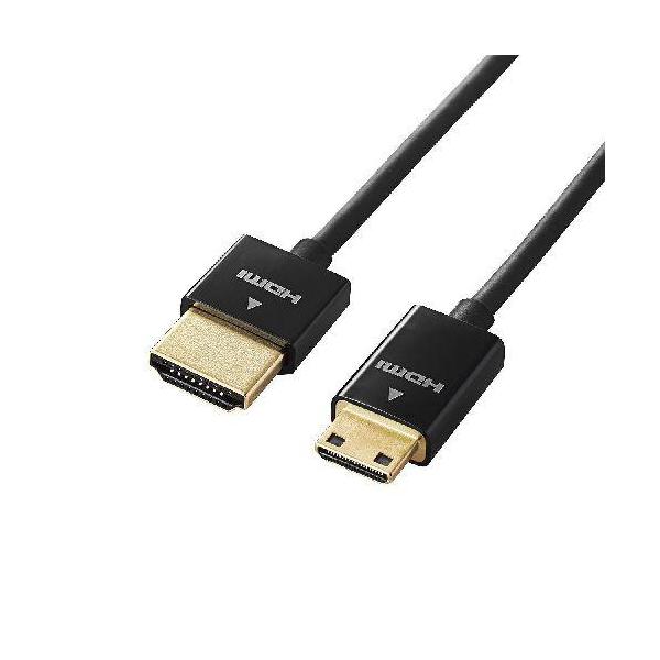 他サイト： エレコム(ELECOM) DH-HD14SSM15BK ブラック イーサネット対応 スーパースリムHDMIケーブル/A-C 1.5mの商品画像