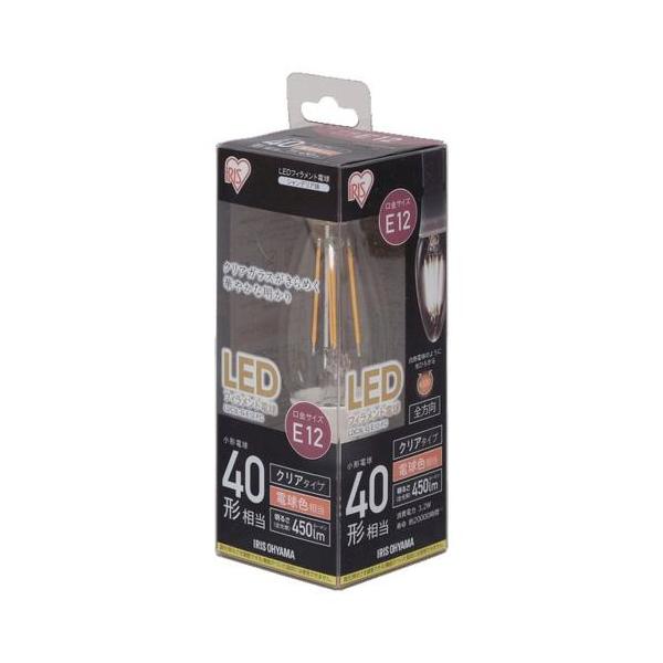 ACXI[}(Iris Ohyama) LDC3L-G-E12-FC LEDtBgd dF E12 40W` 450lm