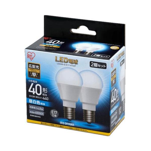 �A�C���X�I�[���}(Iris Ohyama) LDA4N-G-E17-4T52P LED�d�� �����F E17���� 40W�`���� 440lm