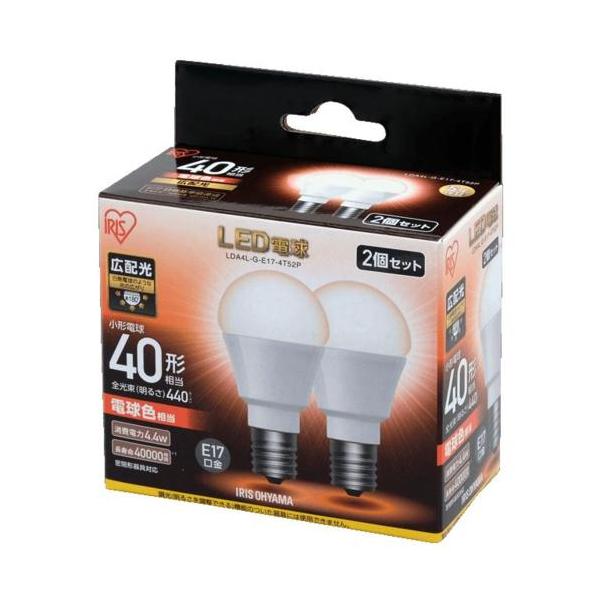 �A�C���X�I�[���}(Iris Ohyama) LDA4L-G-E17-4T52P LED�d�� �d���F E17���� 40W�`���� 440lm