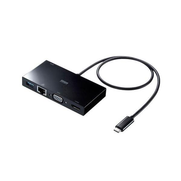 TTvC USB-3TCH30BK USB Type-CoChbLOXe[V USB3.2 Gen1ELANEHDMIEVGA