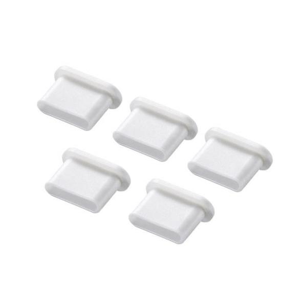 他サイト： サンワサプライ TK-CAP6W ホワイト USB Type-Cコネクタ用 コネクタキャップの商品画像