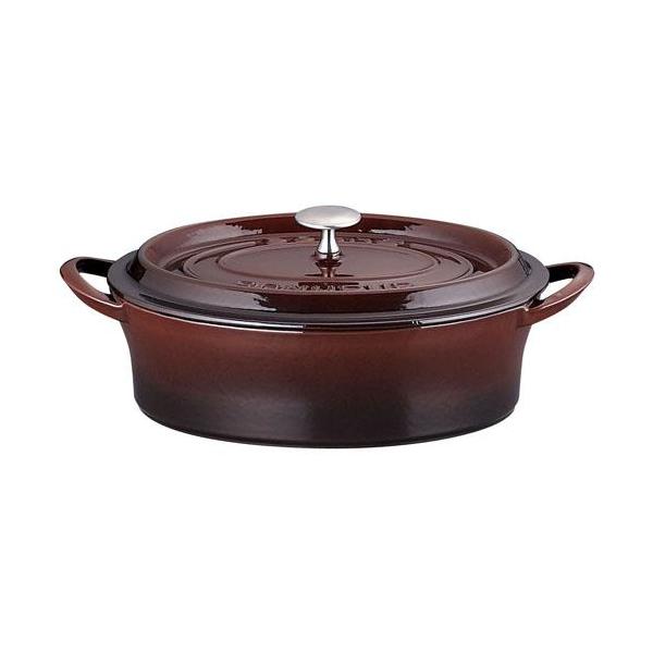 イシガキ産業 ボンボネール ココットオーバル IH対応 両手鍋 26cm 3645