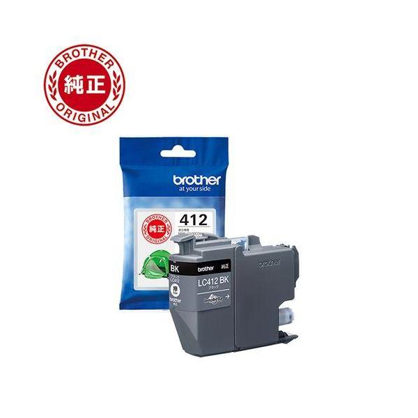 他サイト： ブラザー(brother) LC412BK 純正 インクカートリッジ ブラック 標準容量の商品画像